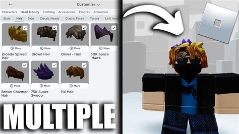 Learn How To Wear Multiple Hair In Roblox Mo