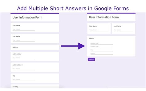 How to add multiple short answers in Google Forms
