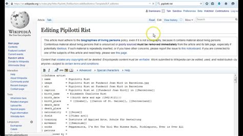 How to add my bio to wikipedia page