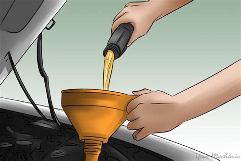 How to add oil to car. Open the Hood - How to pop the hood and prop it open. 3. Remove Oil Cap - Take off the oil fill cap. 4. Add Oil - Determine the correct oil type and add oil. 5. Replace Cap - Put the oil fill cap back on the engine. 6. 