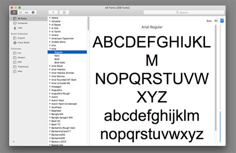 How to add or remove fonts on the Mac with Font Book