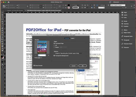 How to add pdf to indesign.  Explained below are 2 distinct and separat...