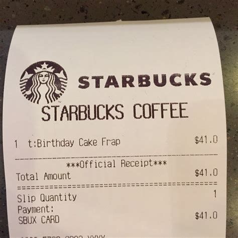 The take a Starbucks receipt manually, you will need to: Step one – o