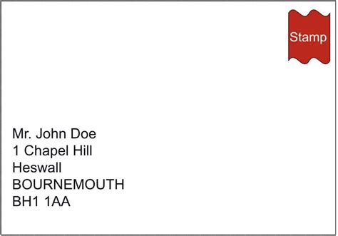 How to address a letter in uk