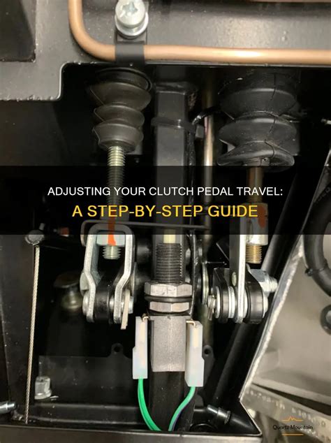 How to adjust free travel on clutch.  It will slowly increase or decrease....