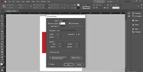 How to adjust page size in indesign