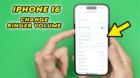 How to adjust ringer volume on iphone 16.  When idle, the buttons adjust ringer and...