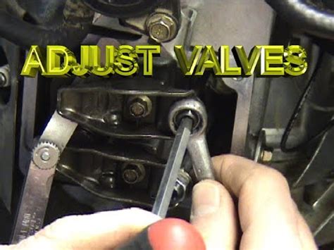 To correctly adjust the valves, the valve springs must b