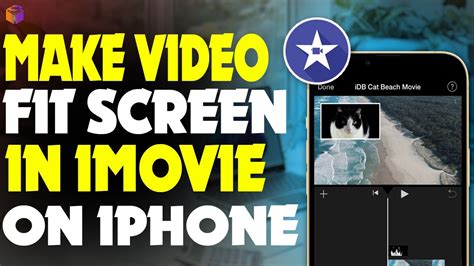 How to adjust video size in imovie