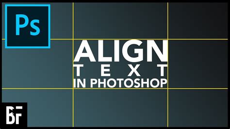 How to align text in photoshop