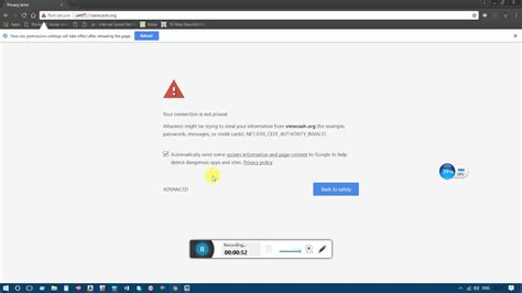 How to allow unsecure sites in chrome