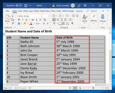 How to alphabetize labels in word