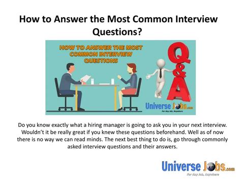 How to answer the most common interview questions Most common
