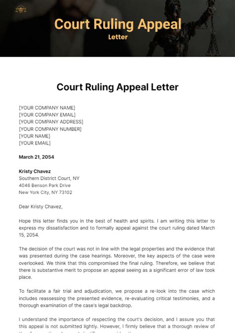 How to appeal in court