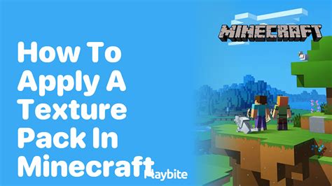 How to apply a minecraft texture pack