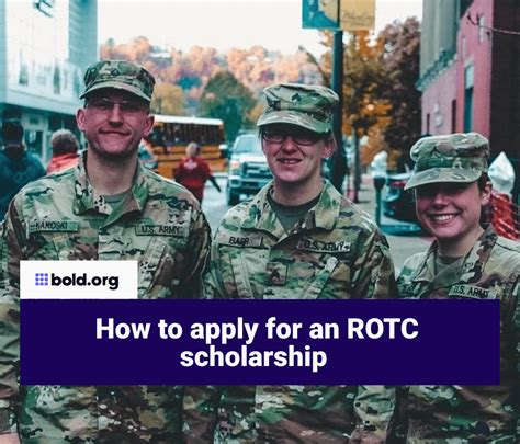 How to apply for an ROTC scholarship Bold.org