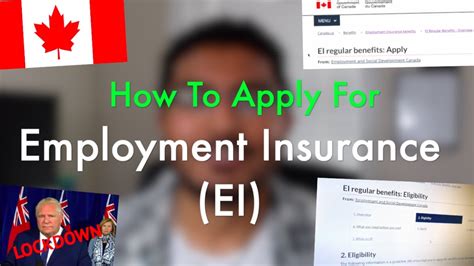 How to apply for ei in ontario