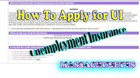 How to apply for unemployment in ma