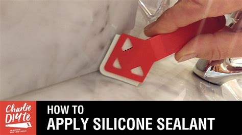 How to apply silicone sealant in shower