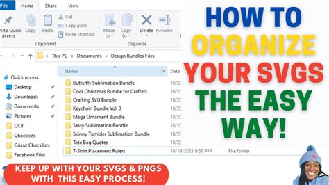 How to arrange folders in windows