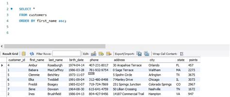 How to ascending order in sql