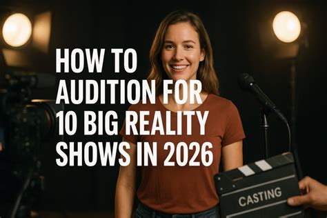 How to audition for a reality show