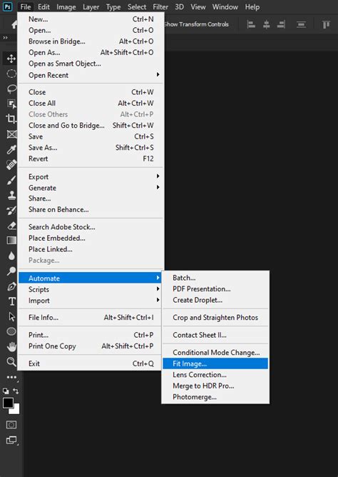 How to automate in photoshop