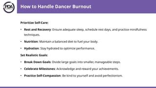 How to avoid burnout as a dancer