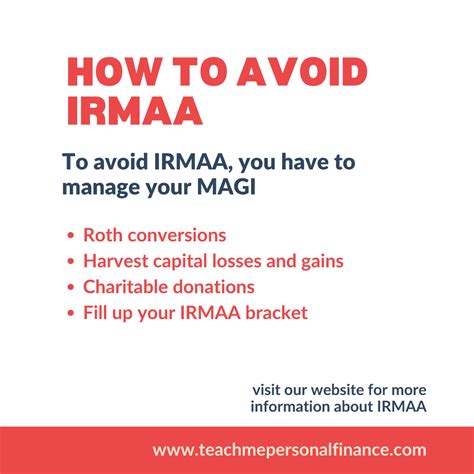 25 Jan 2023 ... How Can I Avoid IRMAA? · Save smart. If you are still working and can make tax-deductible contributions to a Traditional IRA or Traditional 401(k) .... 