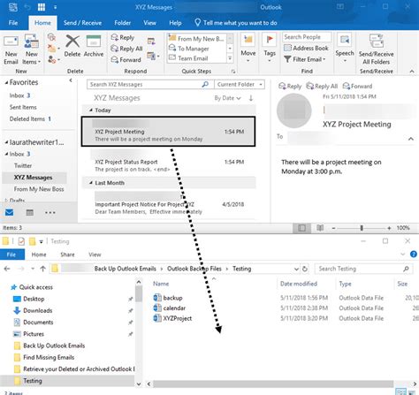 How to backup all emails in outlook