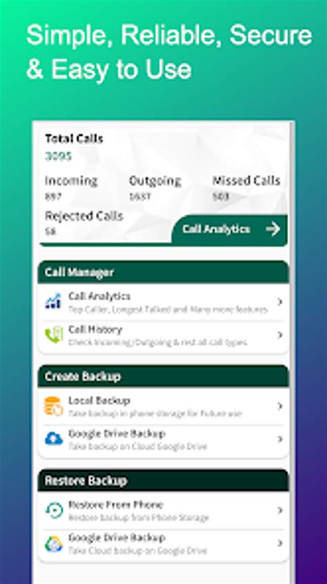 How to backup call history in android