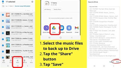 How to backup songs in android