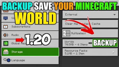 How to backup worlds in minecraft pe