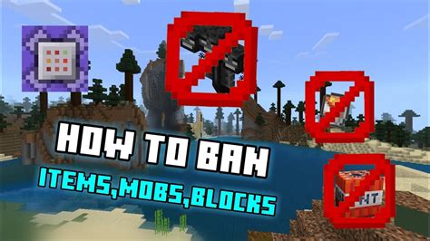 How to ban items in minecraft