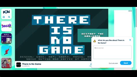 How to beat There Is No Game YouTube