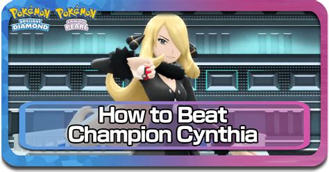 To beat Cynthia, the first thing that trainers are going to need is Fairy coverage. Back in the day, Spiritomb had no weaknesses, and there was nothing that could hit Dark and Ghost for.... 
