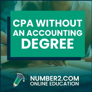 How to become a cpa without a degree in accounting. 5 Dec 2023 ... You do not necessarily need a Master's in Accounting to become a Certified Public Accountant. However, you do need to meet specific educational ... 