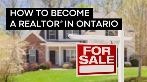 How to become a realtor in ontario