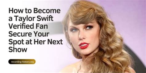 How to become a taylor swift verified fan. Jun 28, 2023 ... It's weird to me, Nora, that I know what a “Verified Fan” is. ... I know the Twitter accounts selling tickets fan-to-fan ... to be able to see ... 