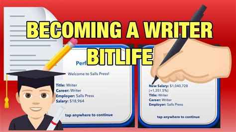 How to become a writer in bitlife. Things To Know About How to become a writer in bitlife. 