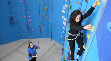 How to belay rock climbing indoor.  For an overview of basic climbing gear, see Getting Starte...