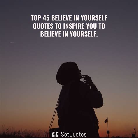How to believe in yourself