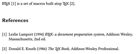 How to bibliography in latex