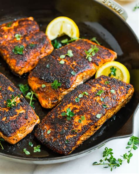 How to blacken salmon in oven