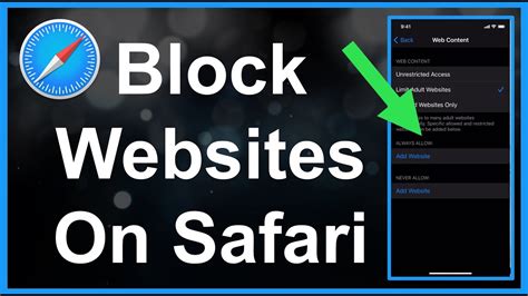 How to block a website in safari