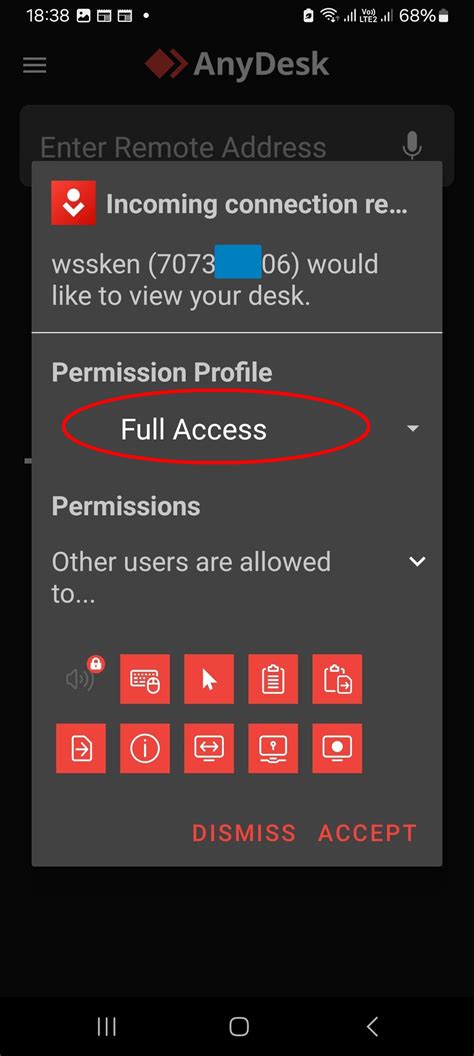 How to block anydesk incoming connection.  1.  To modify the Connection settings, click at the t...