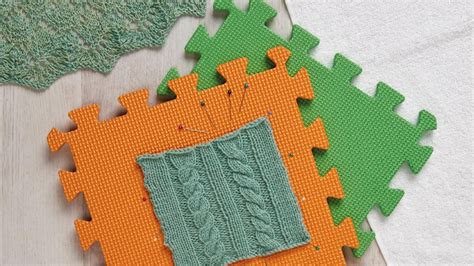 How to block knitting projects Gathered