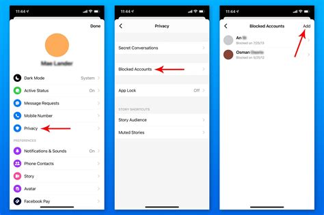 How to block someone in messenger