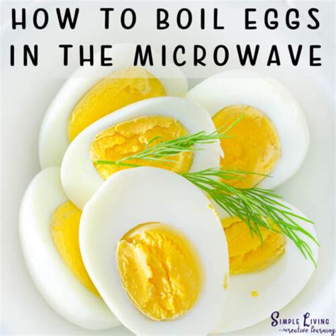 How to boil and egg in microwave