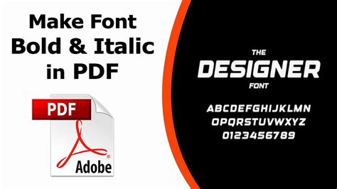 How to bold text in pdf form